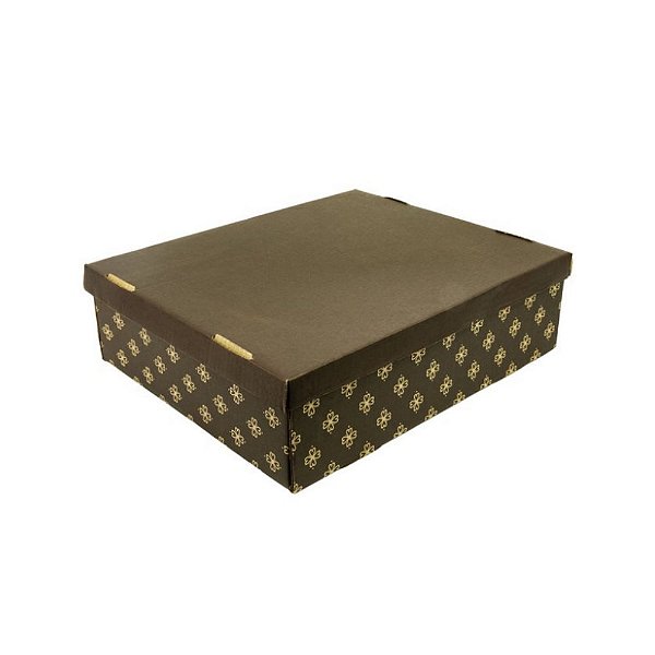 Caixa 42x35x12 Impresso Marrom