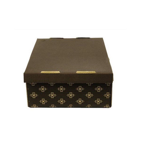 Caixa 26x26x12 Impresso Marrom