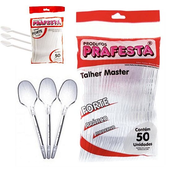 Colher Descartável Master c/50