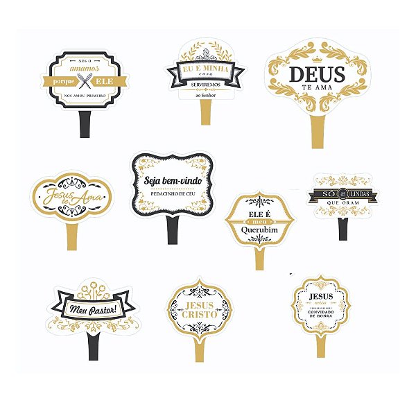 Kit Placas Gospel C/10