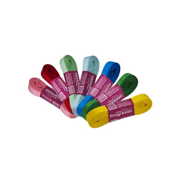 Fita de Cetim 10 metros x 10mm Fluor