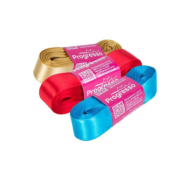 Fita de Cetim 10 metros x 22mm Fluor