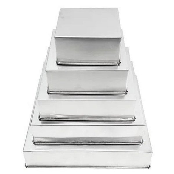 Forma de Bolo Quadrada 10cm (Altura)