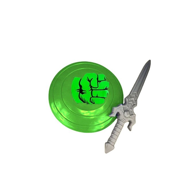 Kit Espada e Escudo Verde Toymaster