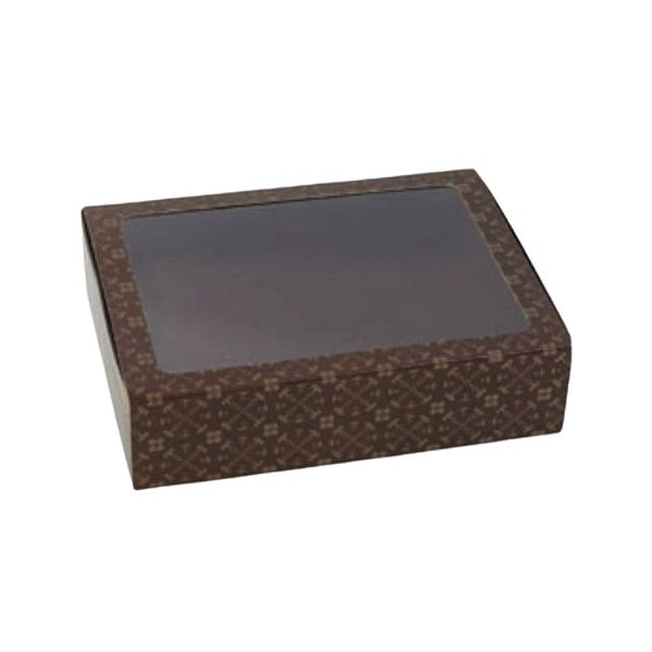 Caixa Ideia Gaveta C/visor (12 Doces) Marrom