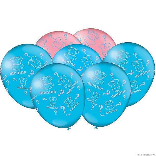 Balão Chá Revelação c/25
