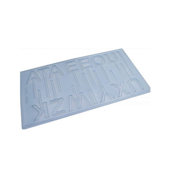 Forma PVC Pirulito Grande Alfabeto 1- REF 9924