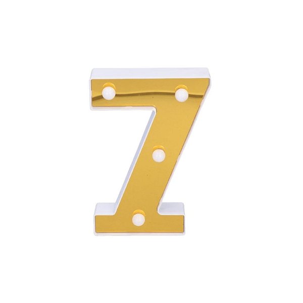Enfeite Luminaria Cor Ouro Numero 7