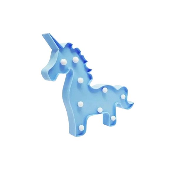 Enfeite Luminaria Com Led Formato Unicornio Corpo Inteiro