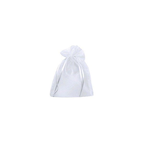 Saquinho de Organza Branco 7x9cm c/12