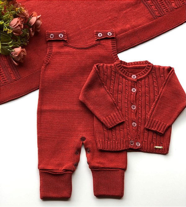 Saída Maternidade Menino Stanley 3 peças Tricot