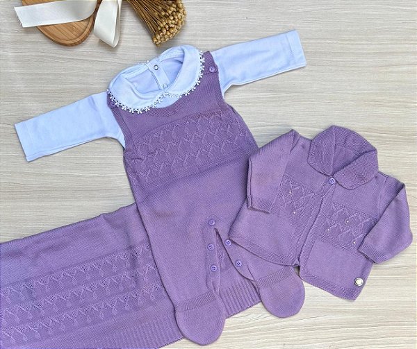 Saída de Maternidade Menina Tamine 4 Peças – Dinhos Baby