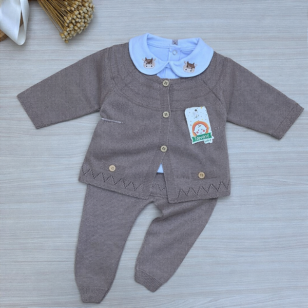 Conjunto Calça Casaco Menina Ingrid Tamine 3 Peças