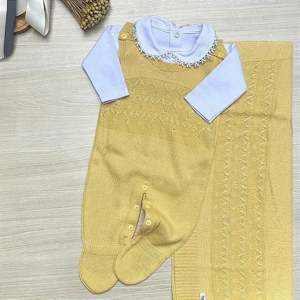 Saída de Maternidade Menina Naty 3 Peças – Dinhos Baby