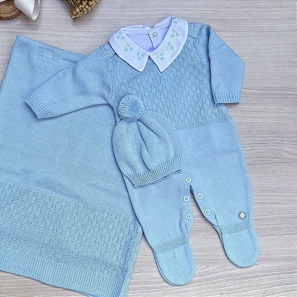 Saída de Maternidade Menino Noah 3 Peças – Dinhos Baby