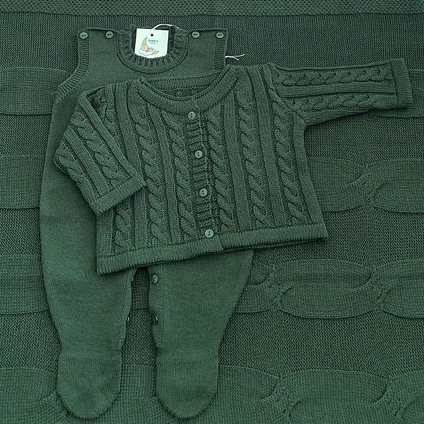 Saída de maternidade Ottawa em tricot 3 peças