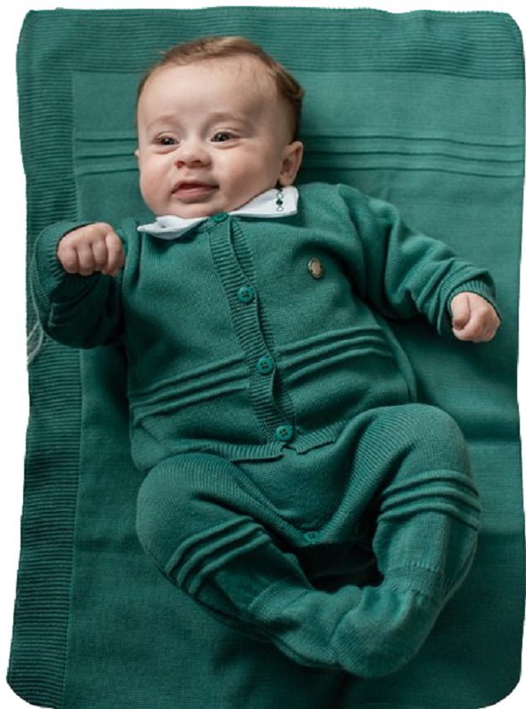 Saída de Maternidade de Menino José em Tricot 4 peças