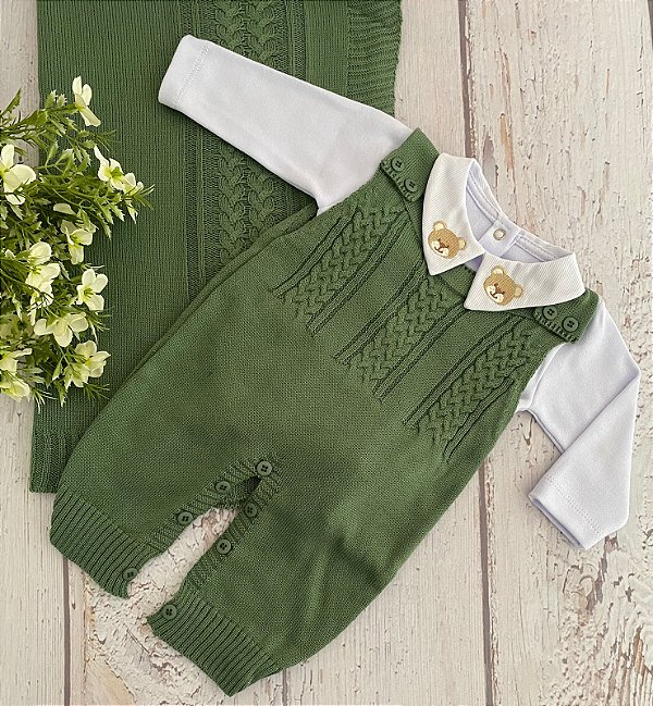 Saída de maternidade Valência em tricot 3 peças