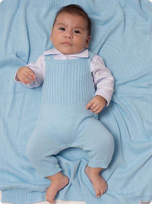 Saída de Maternidade de Menino Isaac em Tricot 3 peças