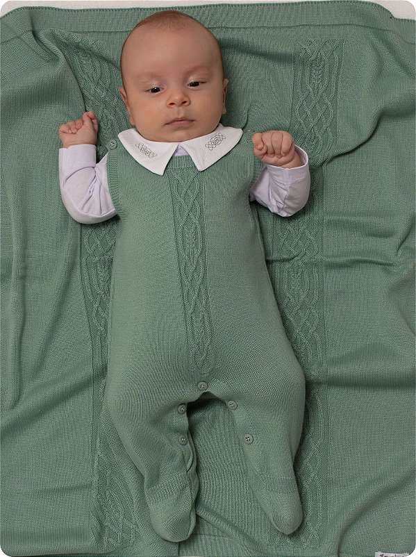 Saída de maternidade Benicio em tricot 3 peças