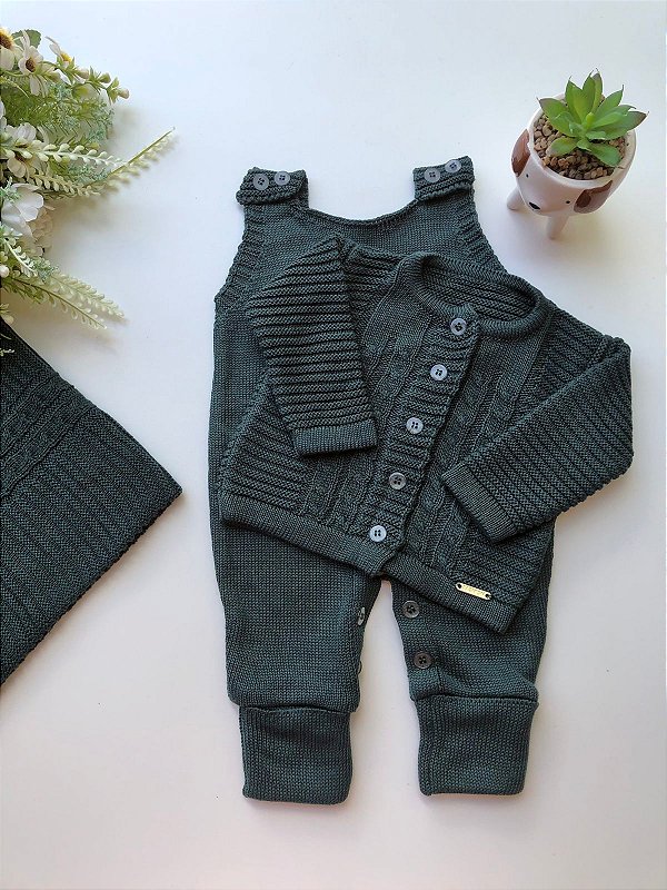 Saída de Maternidade Tricot Jersey 3 Peças