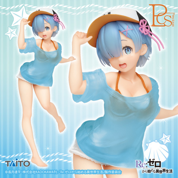 Re:Zero kara Hajimeru Isekai Seikatsu - Rem - Precious Figure - T-shirt Swimsuit ver., Renewal (Taito) - PRONTA ENTREGA