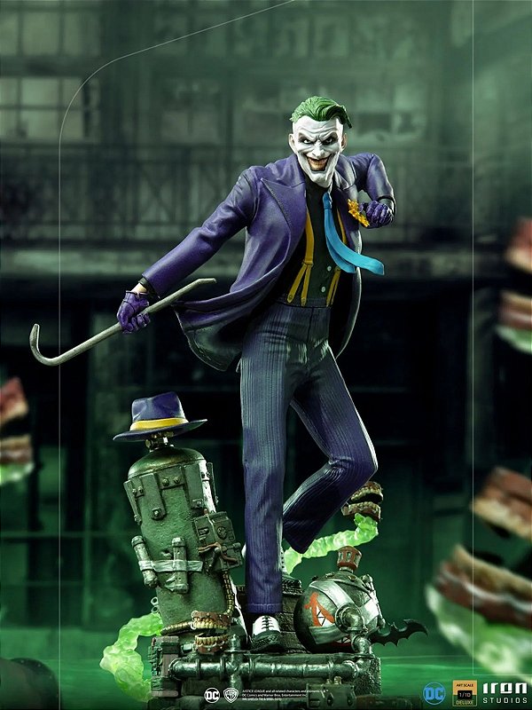 Estátua The Joker Deluxe - DC Comics - Art Scale 1/10 - Iron Studios - PRONTA ENTREGA
