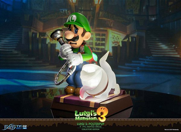 Luigi's Mansion 3 - Luigi - Polterpup - Exclusive Edition (First 4 Figures) - PRONTA ENTREGA