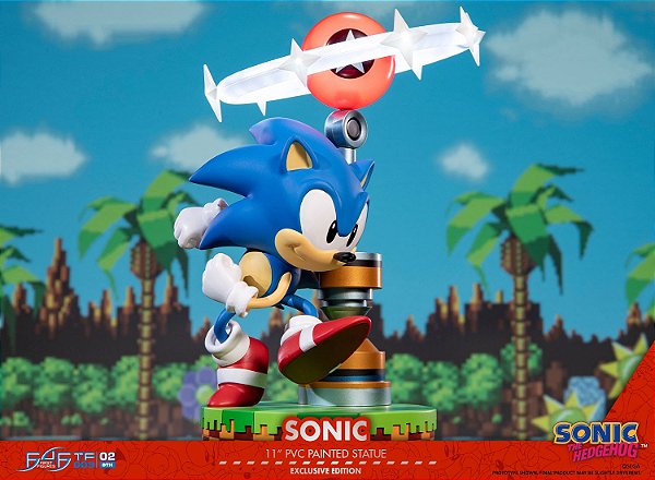 Sonic The Hedgehog - Exclusive Edition - LED (First 4 Figures) - Pronta Entrega