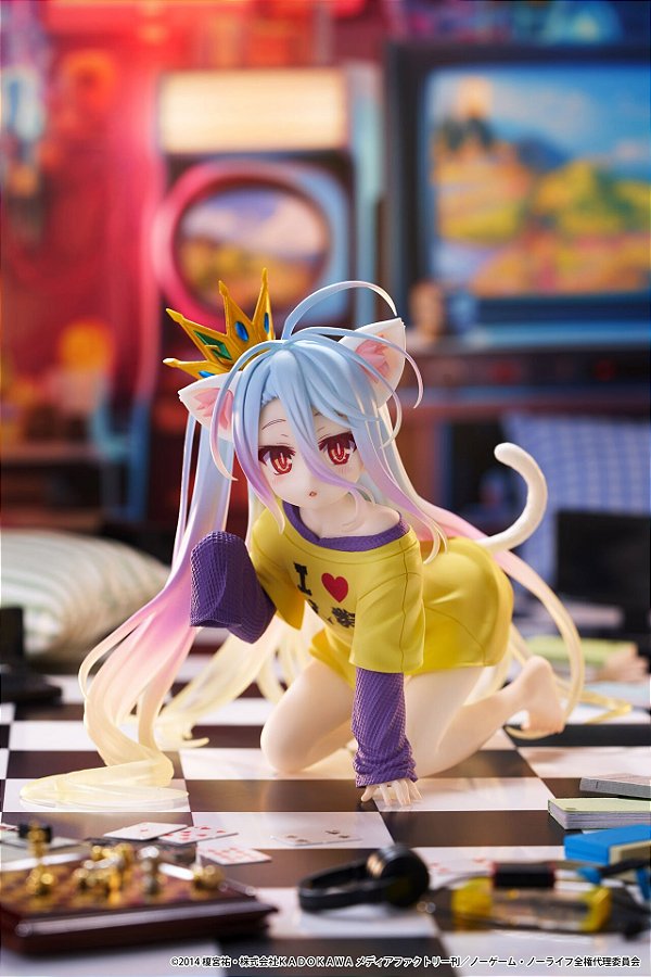 No Game No Life - Shiro - Desktop Cute - Nekomimi T-Shirt ver. (Taito) - RESERVA
