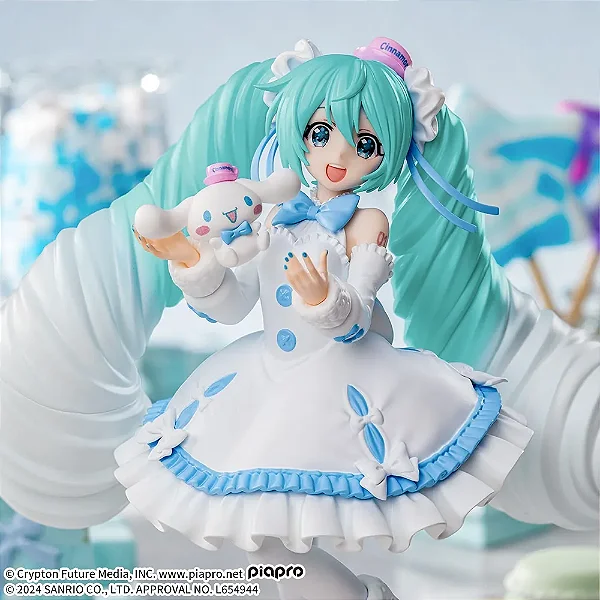 Cinnamoroll - Piapro Characters - Hatsune Miku x Cinnamoroll - Luminasta - White Dress Ver. (SEGA) - PRONTA ENTREGA
