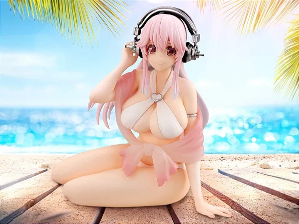 SoniComi (Super Sonico) - Sonico - Noodle Stopper Figure - White Bikini ver. (FuRyu) - RESERVA