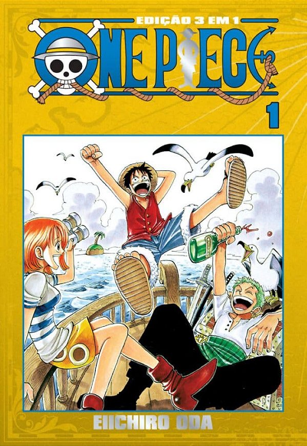 One Piece (3 em 1) - Vol. 01 - Panini - Lacrado - Novo