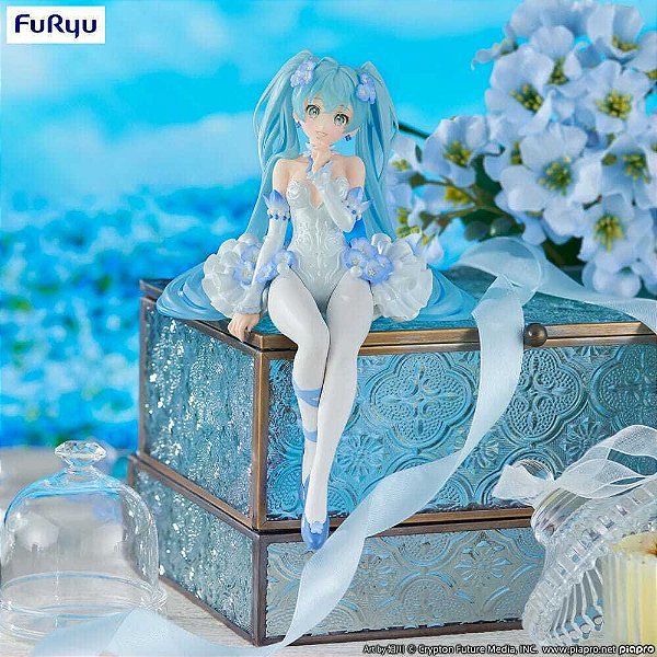Piapro Characters - Hatsune Miku - Flower Fairy - Noodle Stopper Figure - Nemophila (FuRyu) - PRONTA ENTREGA