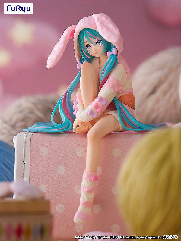 Piapro Characters - Hatsune Miku - Noodle Stopper Figure - Usamimi Pajama (FuRyu) - PRONTA ENTREGA