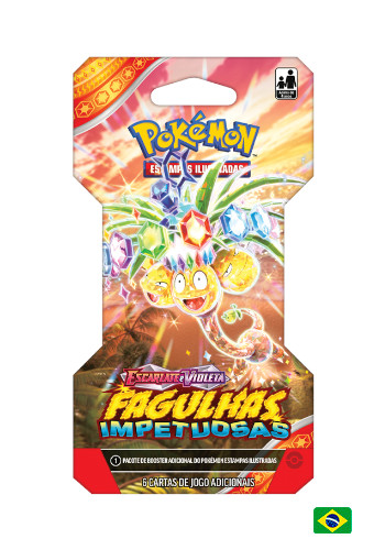 Pokémon TCG - Blister Unitário - Escarlate e Violeta 8 - Fagulhas Impetuosas (PT-BR)