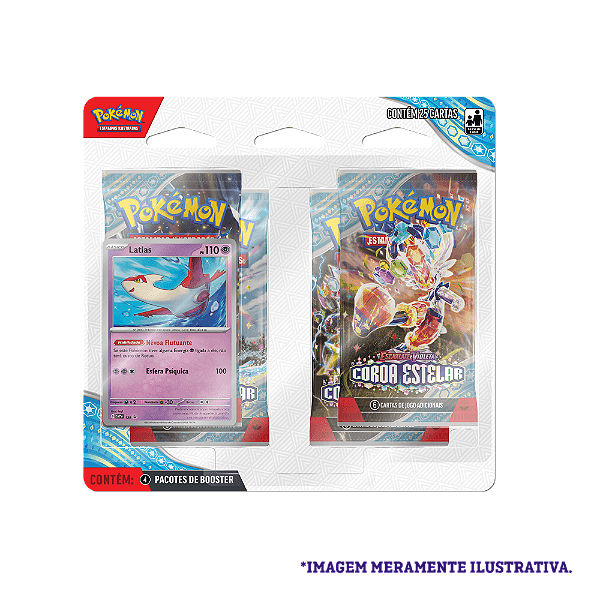 Pokémon TCG - EV7 - Blister Quadruplo Coroa Estelar - COPAG (PT-BR)