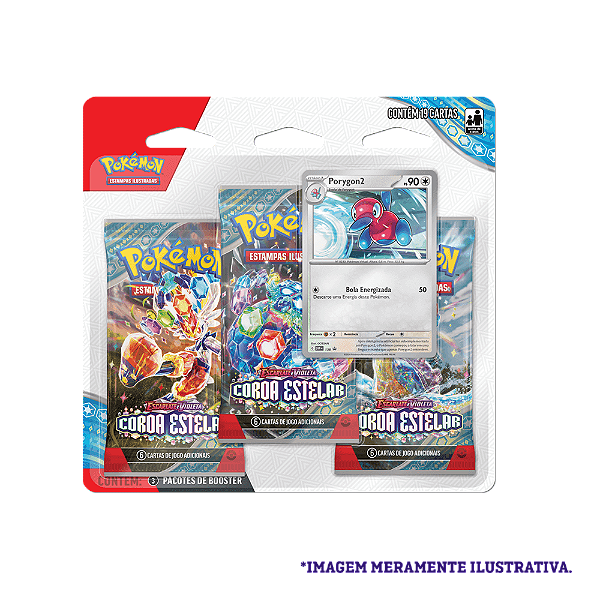 Pokémon TCG - EV7 - Blister Triplo Coroa Estelar - COPAG (PT-BR)