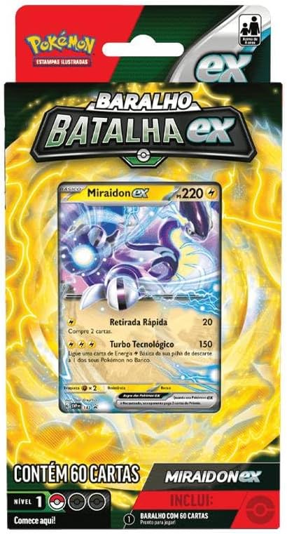 Pokémon TCG - Baralho de Batalha EX - Miraidon EX - COPAG (PT-BR)