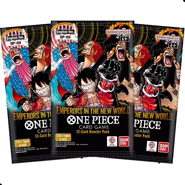 One Piece TCG - Booster Avulso - OP-09 - Emperors in the New World (ING) - PRONTA ENTREGA