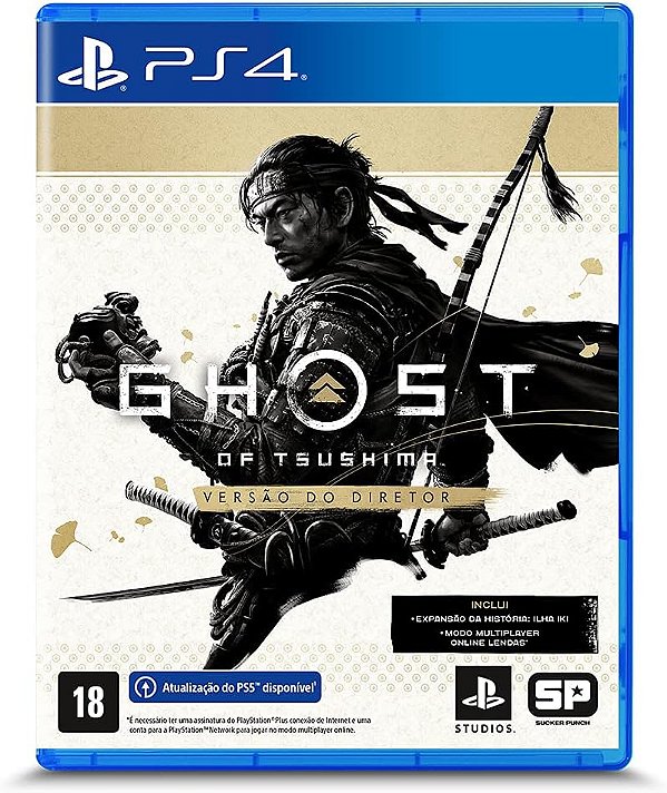 Ghost Of Tsushima: Versão Do Diretor - PS4 - Mídia Física - Novo - Lacrado