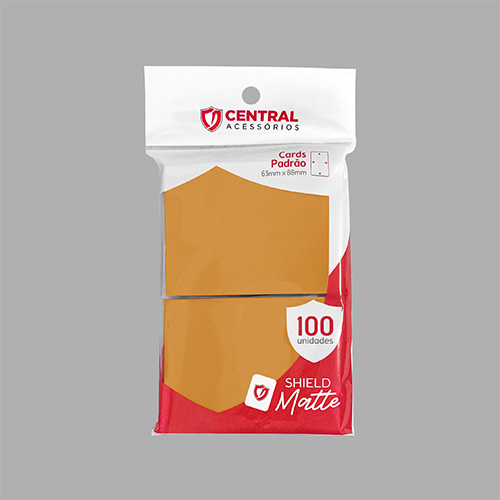 Central Shield - Matte: Laranja Pastel