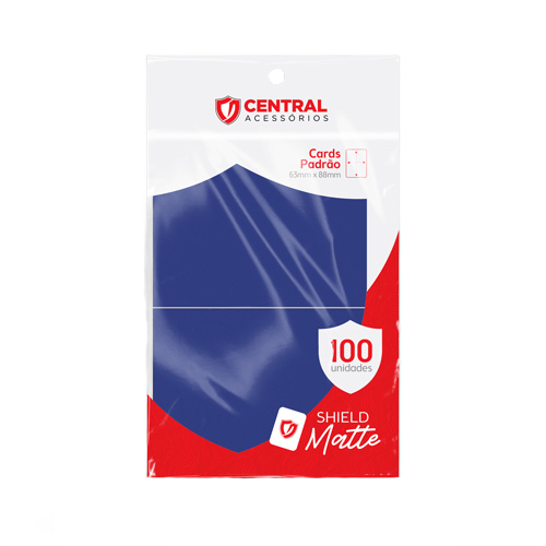 Central Shield - Matte: Azul Marinho