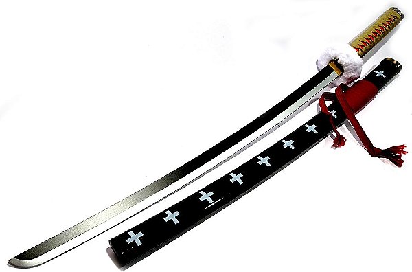 Espada Katana Metal Sem Fio - One Piece - Trafalgar Law - Cosplay Coleção