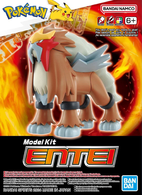Pokémon - Entei - Plastic Model Kit (Bandai) - PRONTA ENTREGA