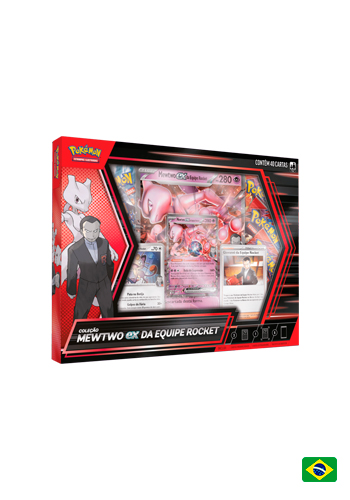 Pokémon TCG - Box Coleção Mewtwo EX da Equipe Rocket - COPAG (PT-BR)