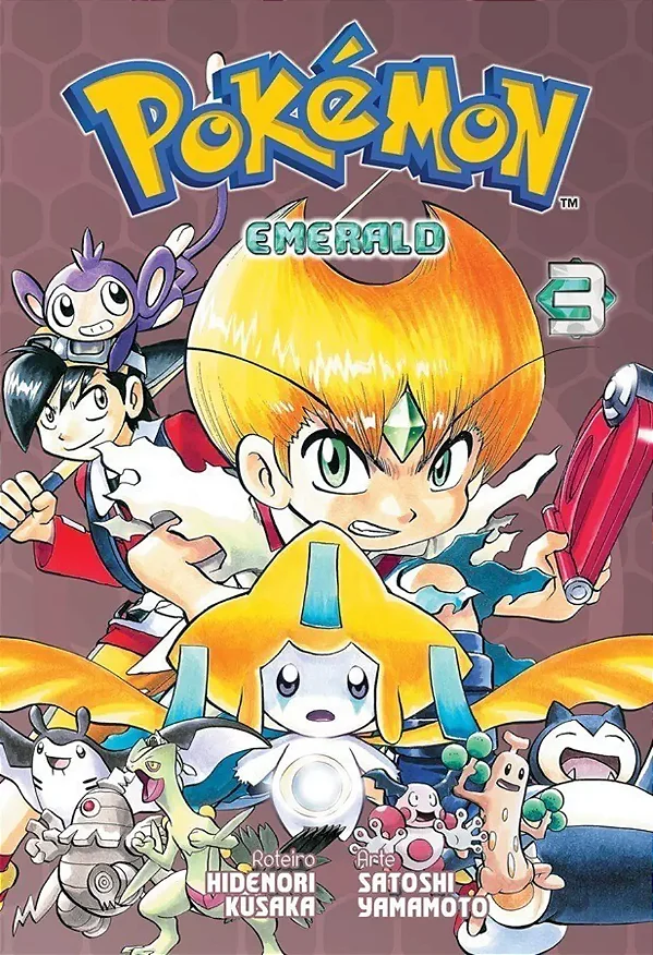 Mangá Pokémon Emerald - Vol. 03 - Panini - Lacrado - Novo
