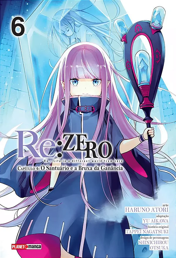 Mangá Re:zero Capítulo 4: O Santuário E A Bruxa Da Ganância - Vol. 06 - Panini - Lacrado - Novo