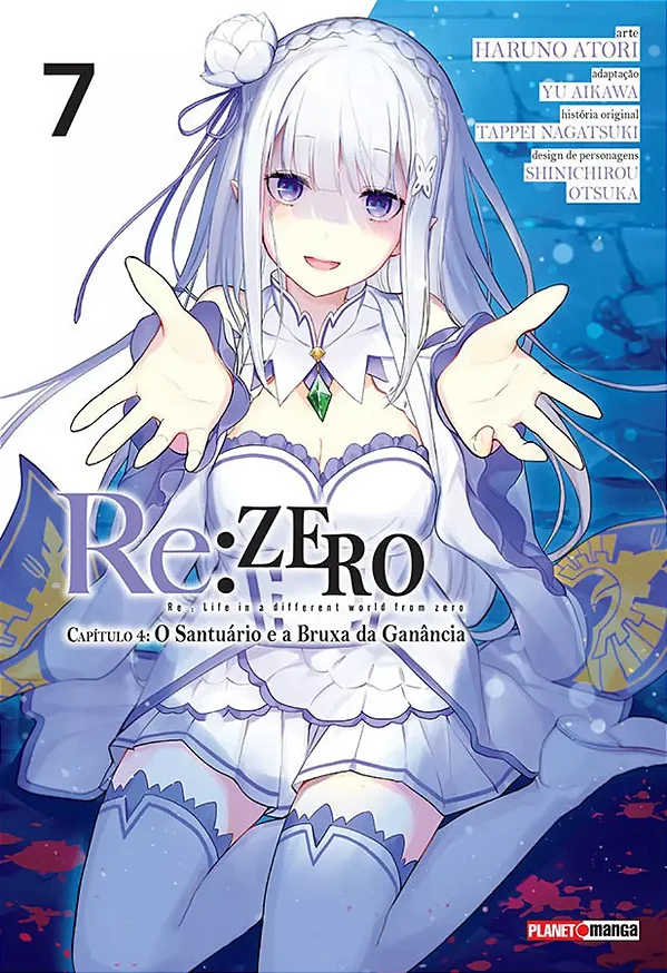 Mangá Re:zero Capítulo 4: O Santuário E A Bruxa Da Ganância - Vol. 07 - Panini - Lacrado - Novo