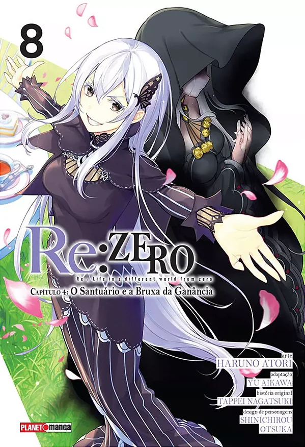 Mangá Re:zero Capítulo 4: O Santuário E A Bruxa Da Ganância - Vol. 08 - Panini - Lacrado - Novo